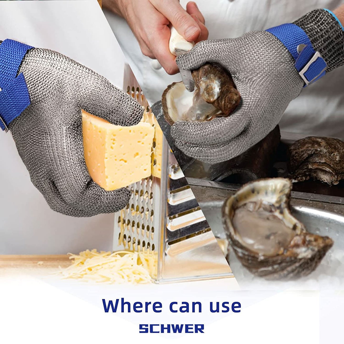 STEELSAFE PRO - Stainless steel safety gloves with maximum cut resistance