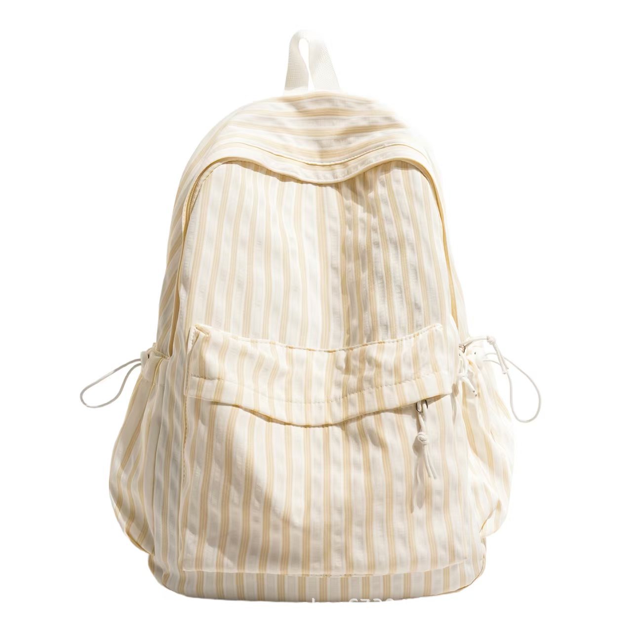 Striped Backpack with Side Pockets