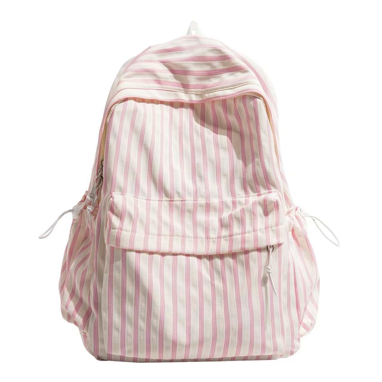 Striped Backpack with Side Pockets