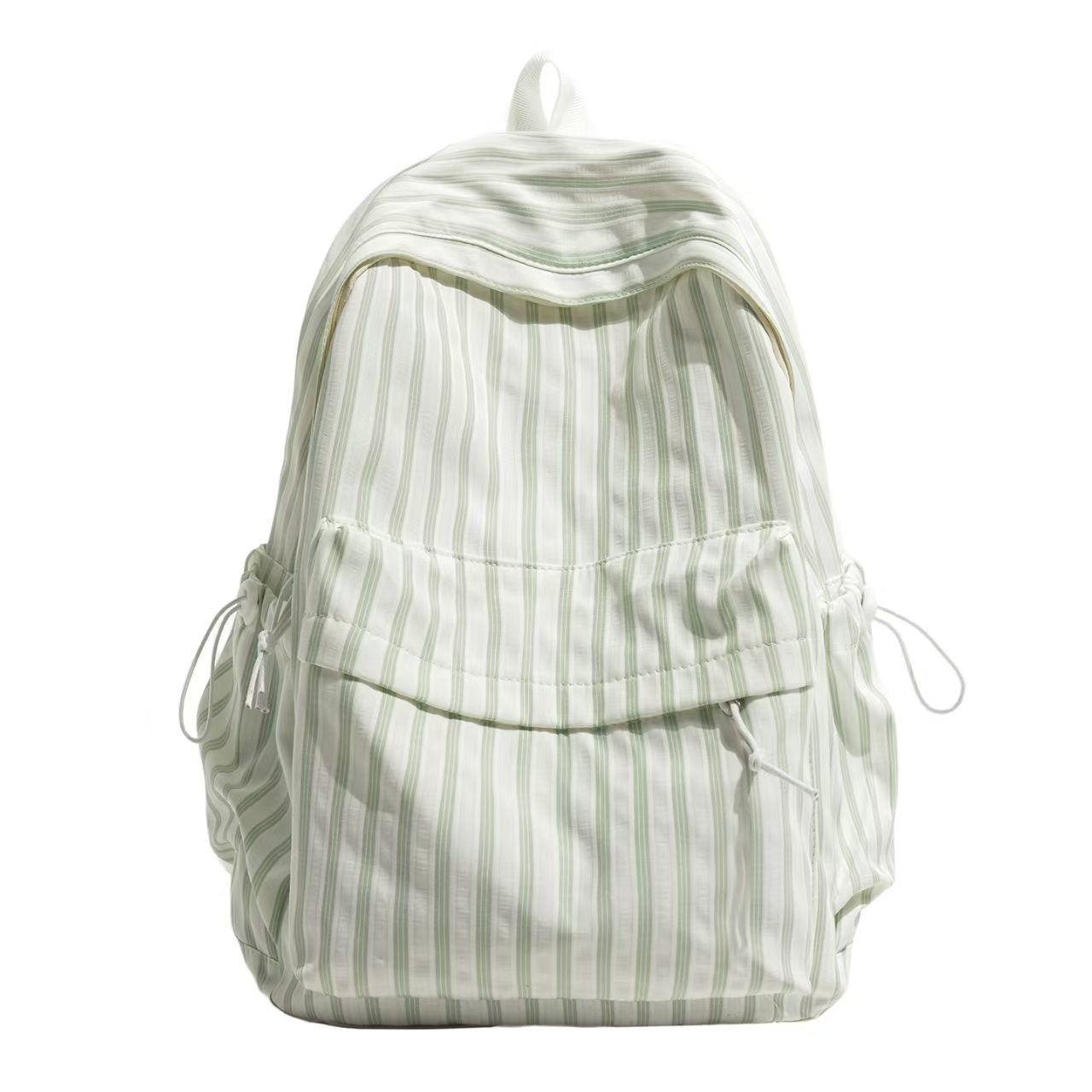Striped Backpack with Side Pockets