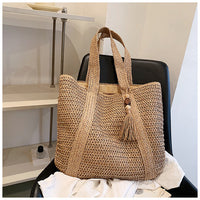 Sac cabas élégant en rotin pour femmes