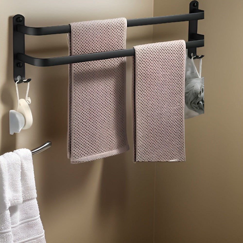 Stylish Wall-Mounted Towel Rack – Space-Saving for the Bathroom