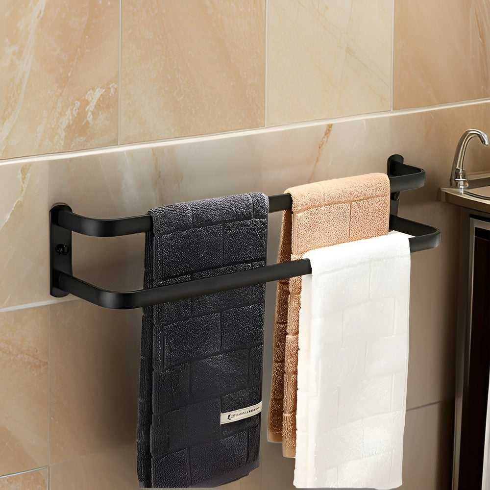 Stylish Wall-Mounted Towel Rack – Space-Saving for the Bathroom