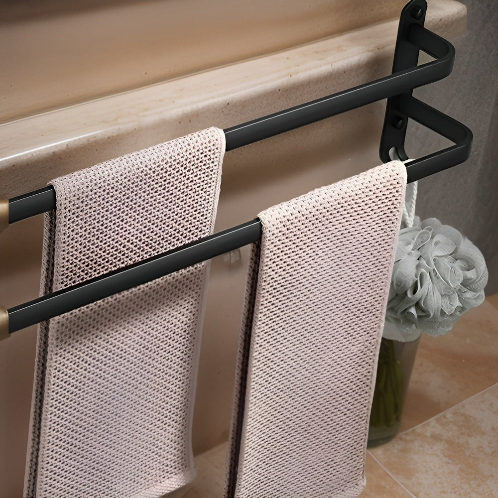 Stylish Wall-Mounted Towel Rack – Space-Saving for the Bathroom