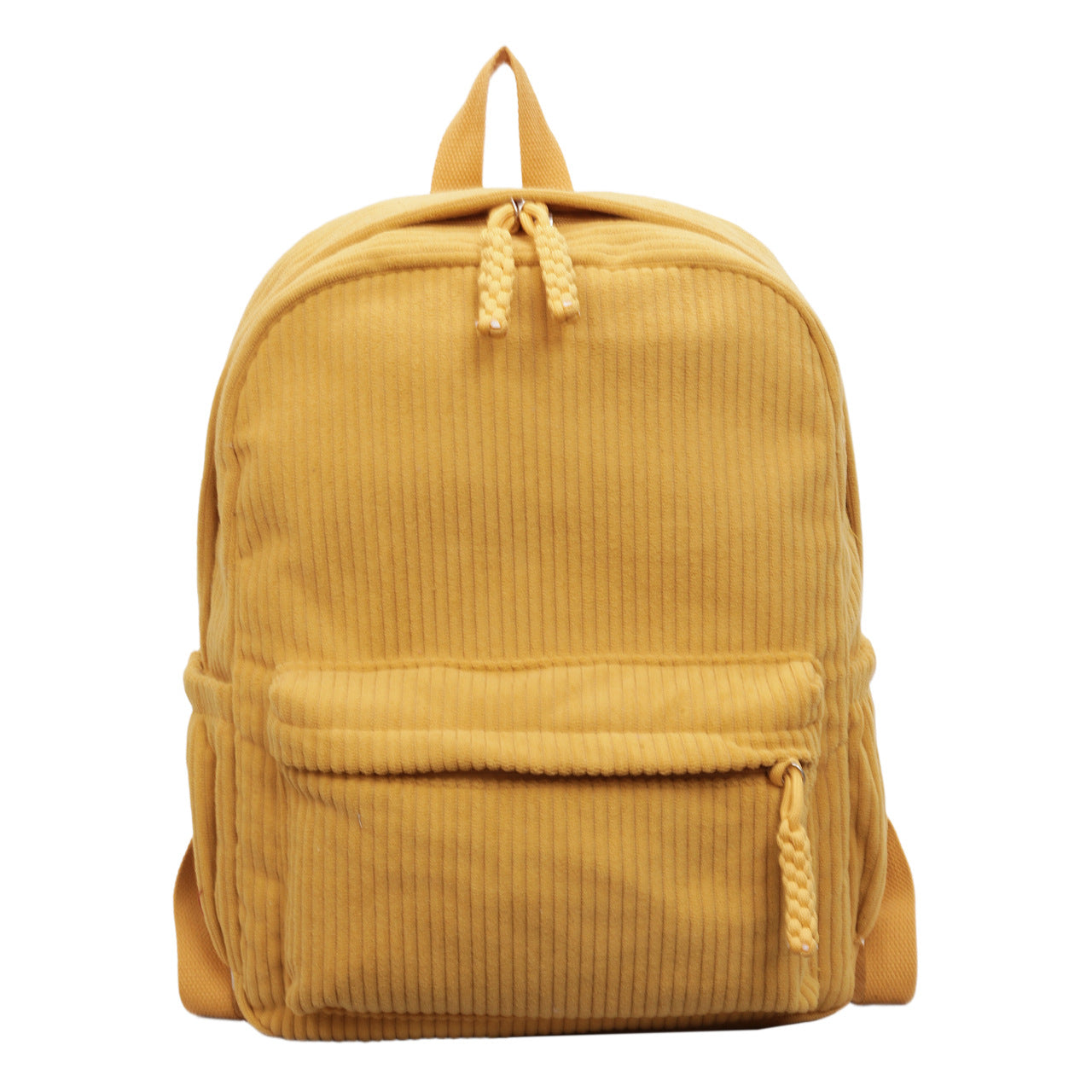 Textured Corduroy School Backpack