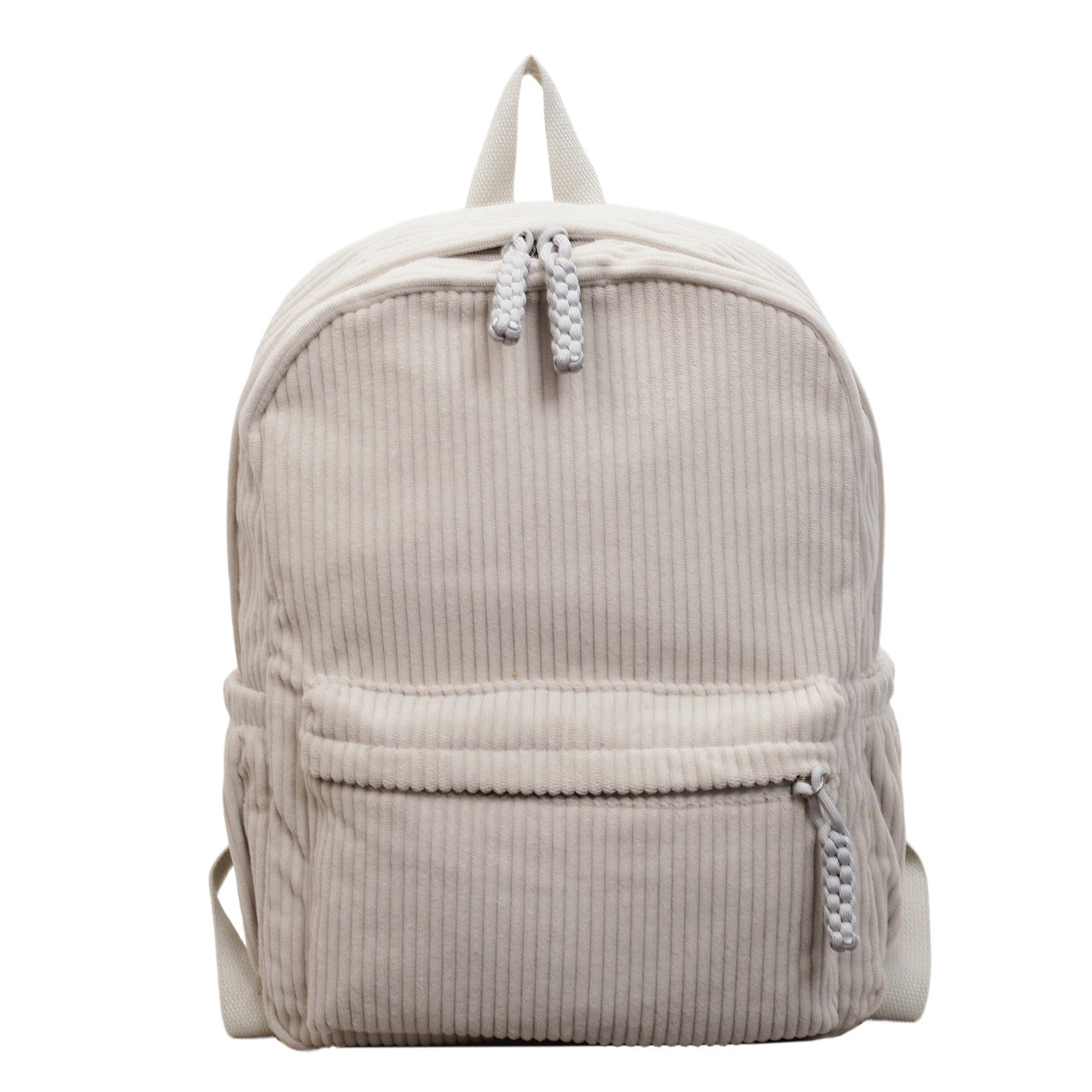 Textured Corduroy School Backpack