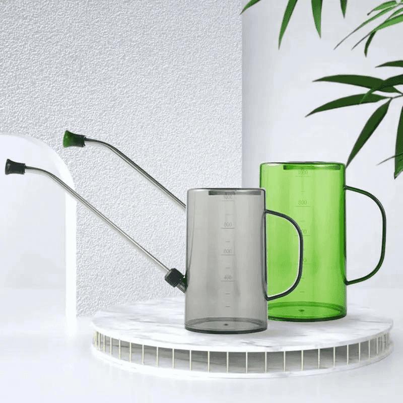 Transparent Measured Indoor Plant Watering Can with Long Gooseneck Spout