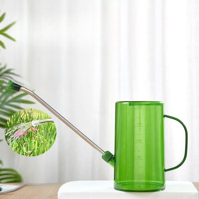 Transparent Measured Indoor Plant Watering Can with Long Gooseneck Spout