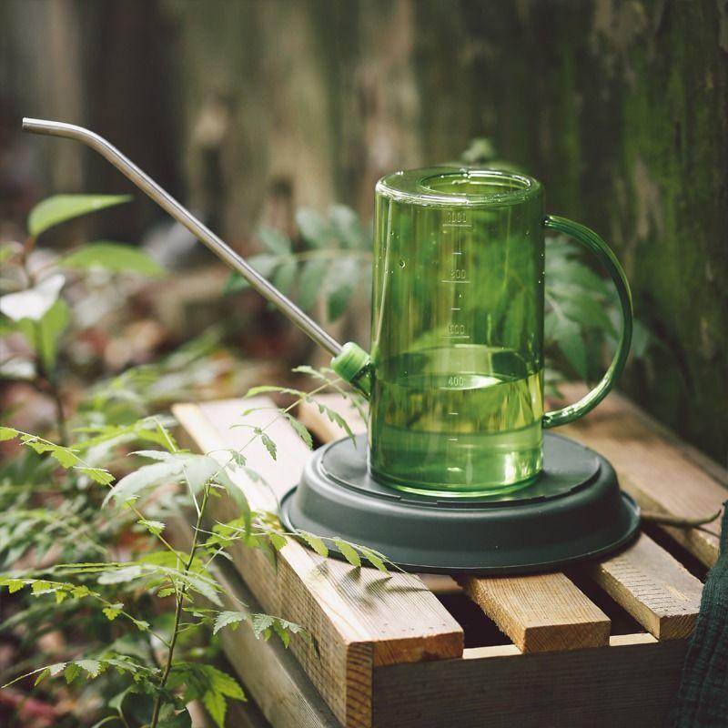 Transparent Measured Indoor Plant Watering Can with Long Gooseneck Spout