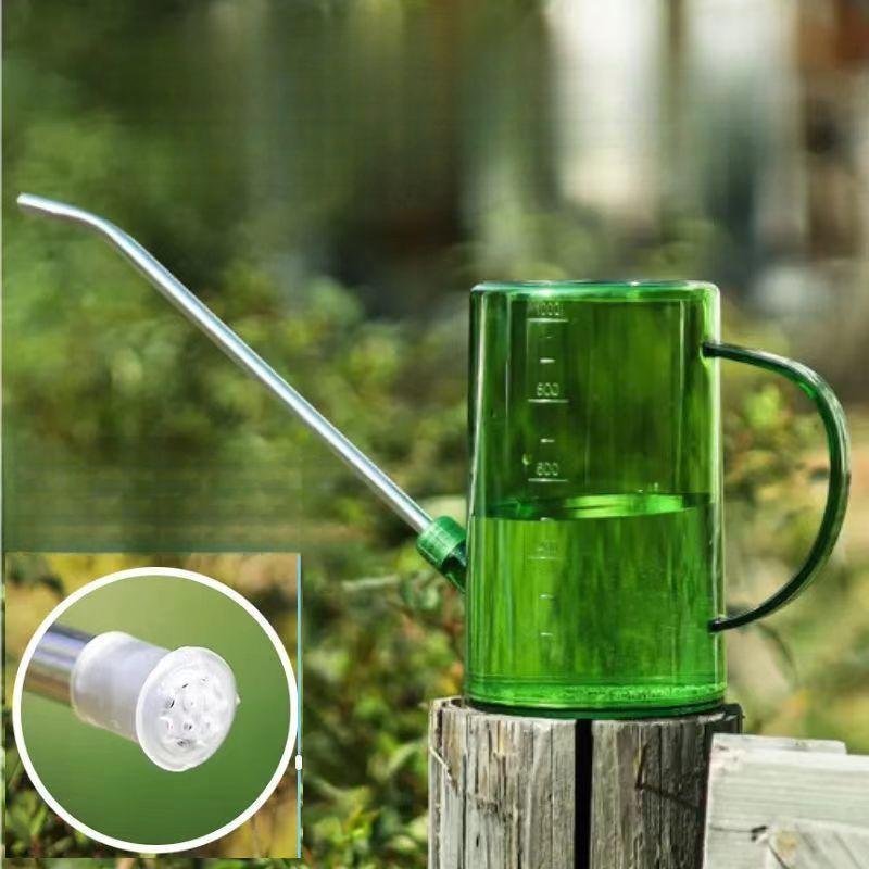 Transparent Measured Indoor Plant Watering Can with Long Gooseneck Spout