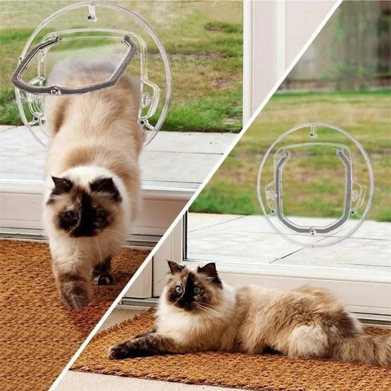 Transparent Pet Door for Control