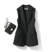 Trendy Sleeveless Blazer