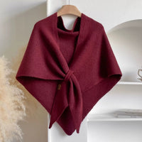 Poncho de Punto Triangular para Mujer