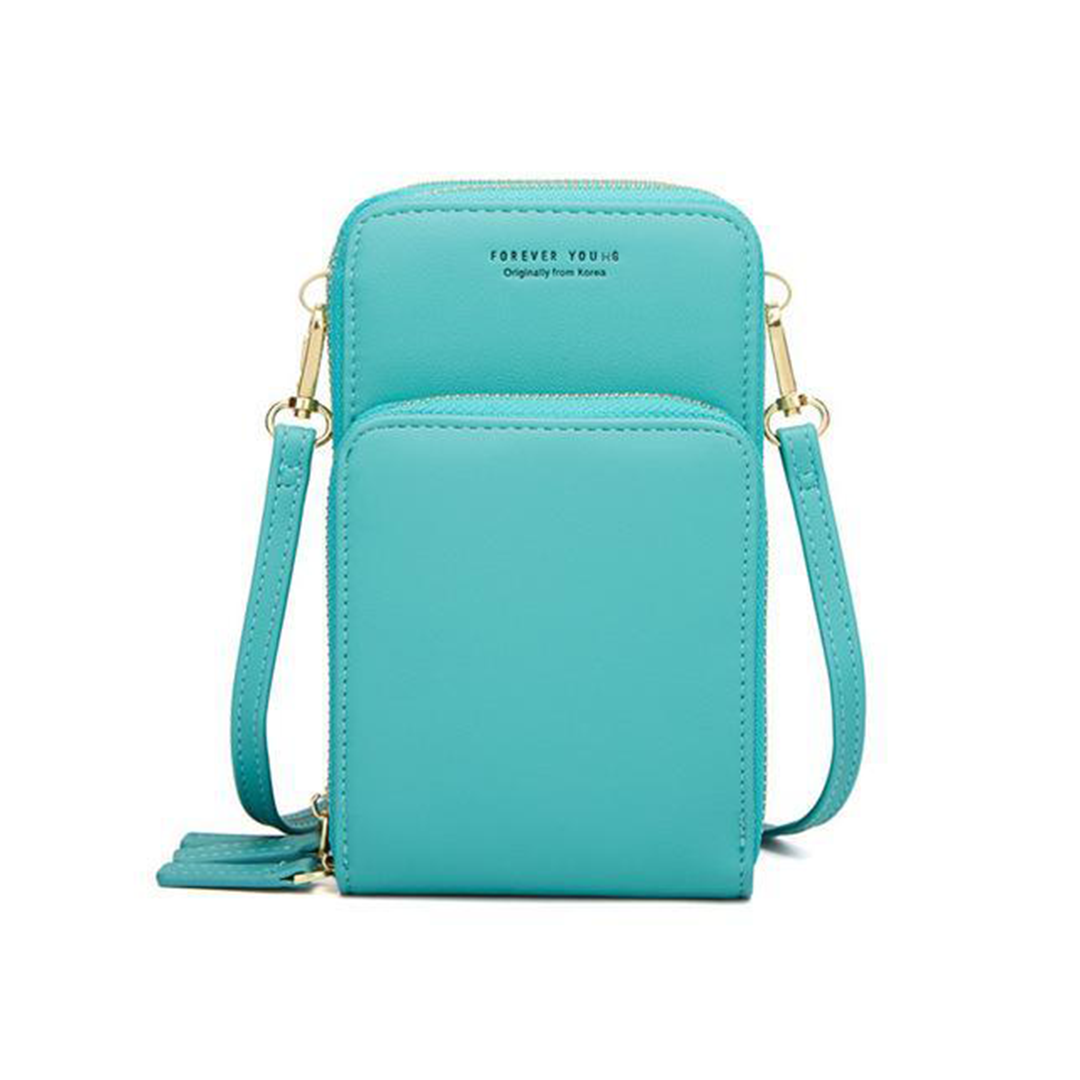 Pochette de téléphone en cuir triple sécurité