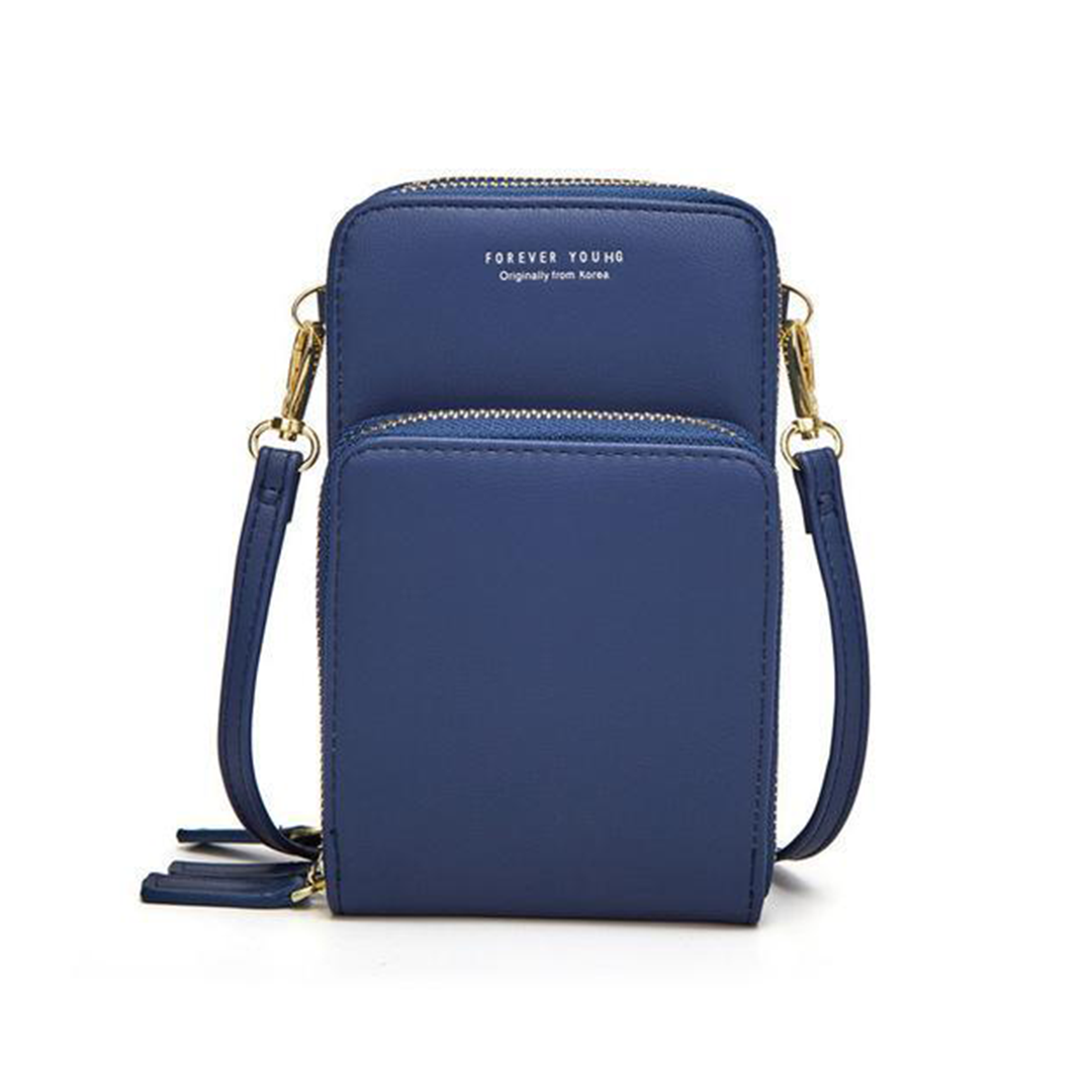Pochette de téléphone en cuir triple sécurité