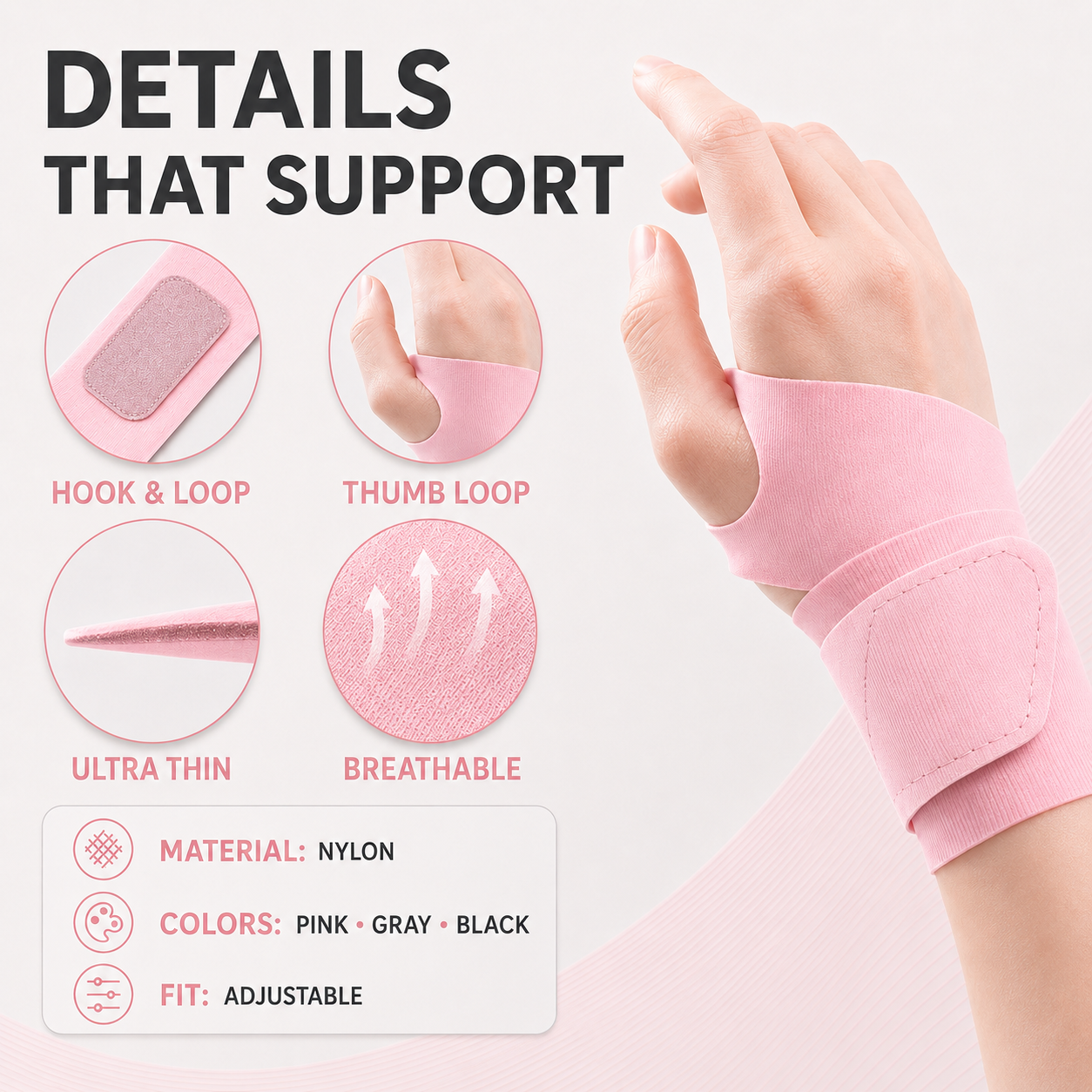Ultra-Thin Wrist Support