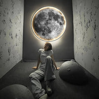 Lampe murale unique avec effet lune réaliste
