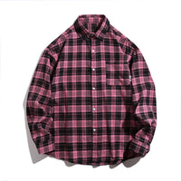 Unisex Classic Fit Plaid Flannel Shirt with Soft Cotton Finish and Chest Pocket