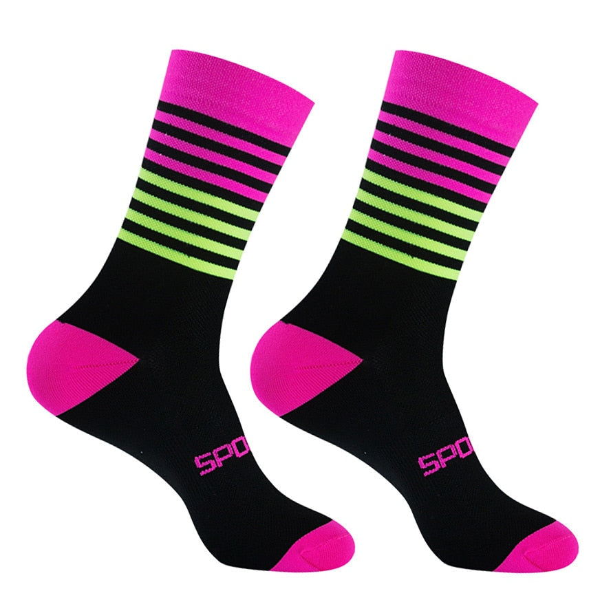 Chaussettes de sport colorées unisexes
