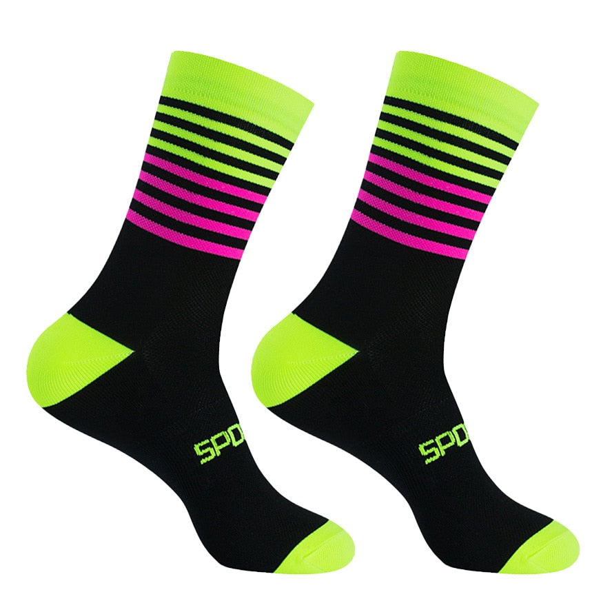Chaussettes de sport colorées unisexes