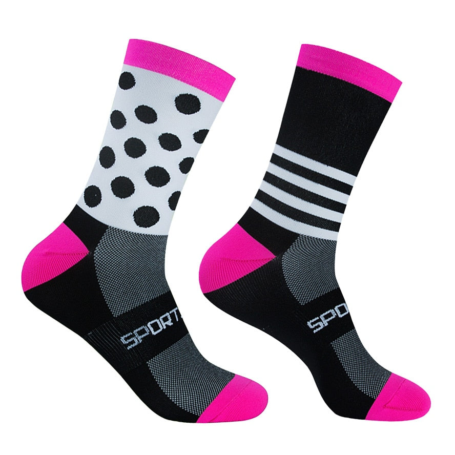 Chaussettes de sport colorées unisexes