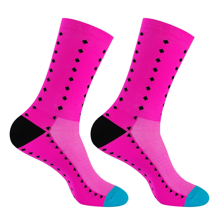 Chaussettes de sport colorées unisexes