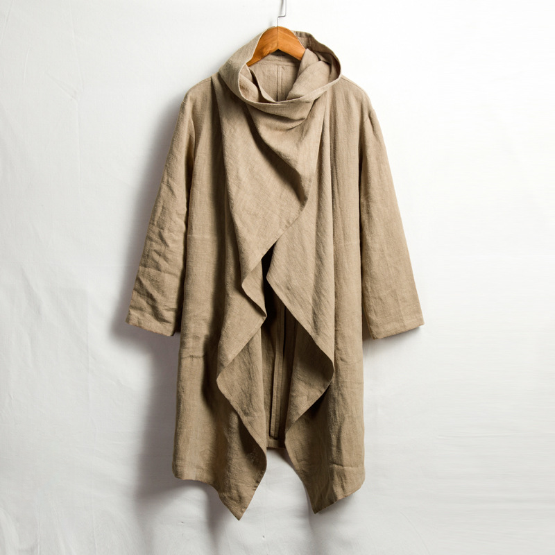 Unisex Hooded Linen Cloak