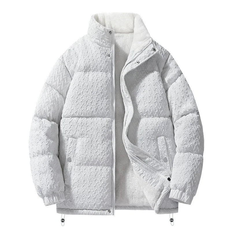 Unisex Sherpa Puffer Jacket - Warm Outerwear