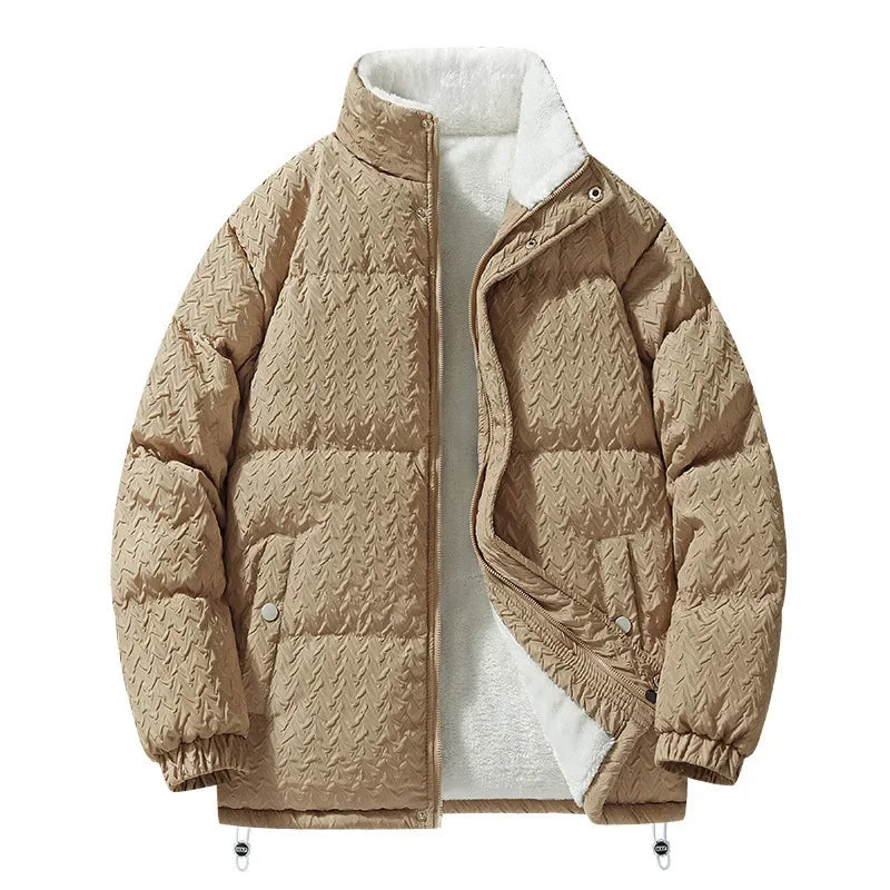 Unisex Sherpa Puffer Jacket - Warm Outerwear
