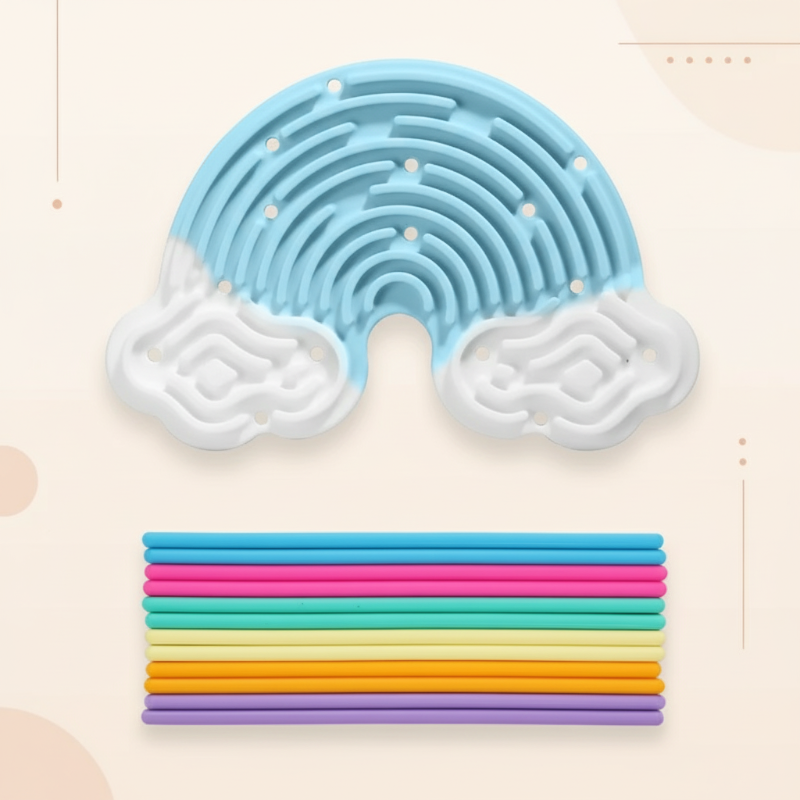 Tableau sensoriel unisexe en silicone pour soulager le stress