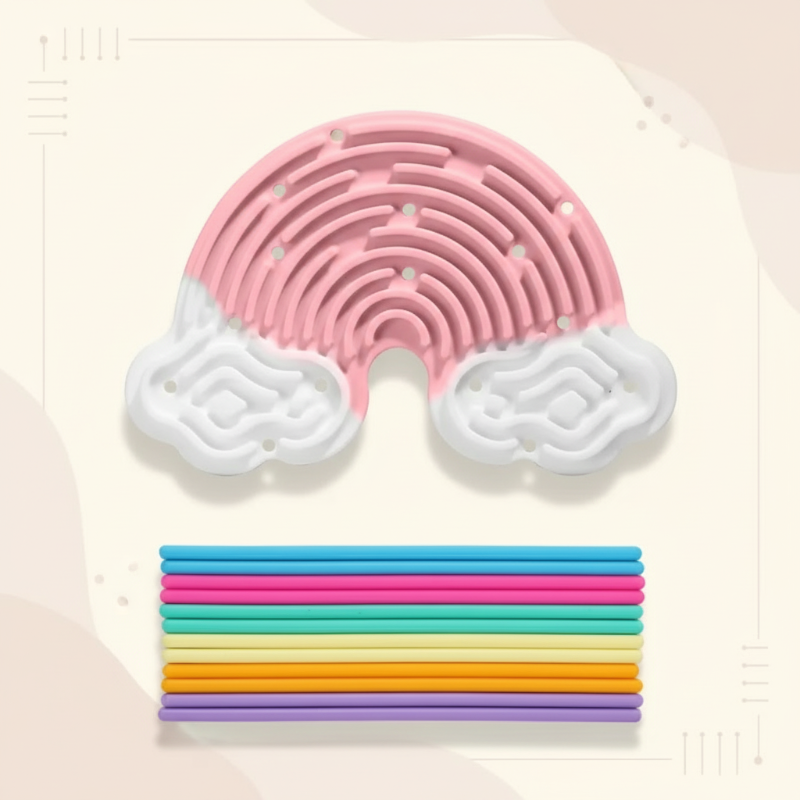 Tableau sensoriel unisexe en silicone pour soulager le stress