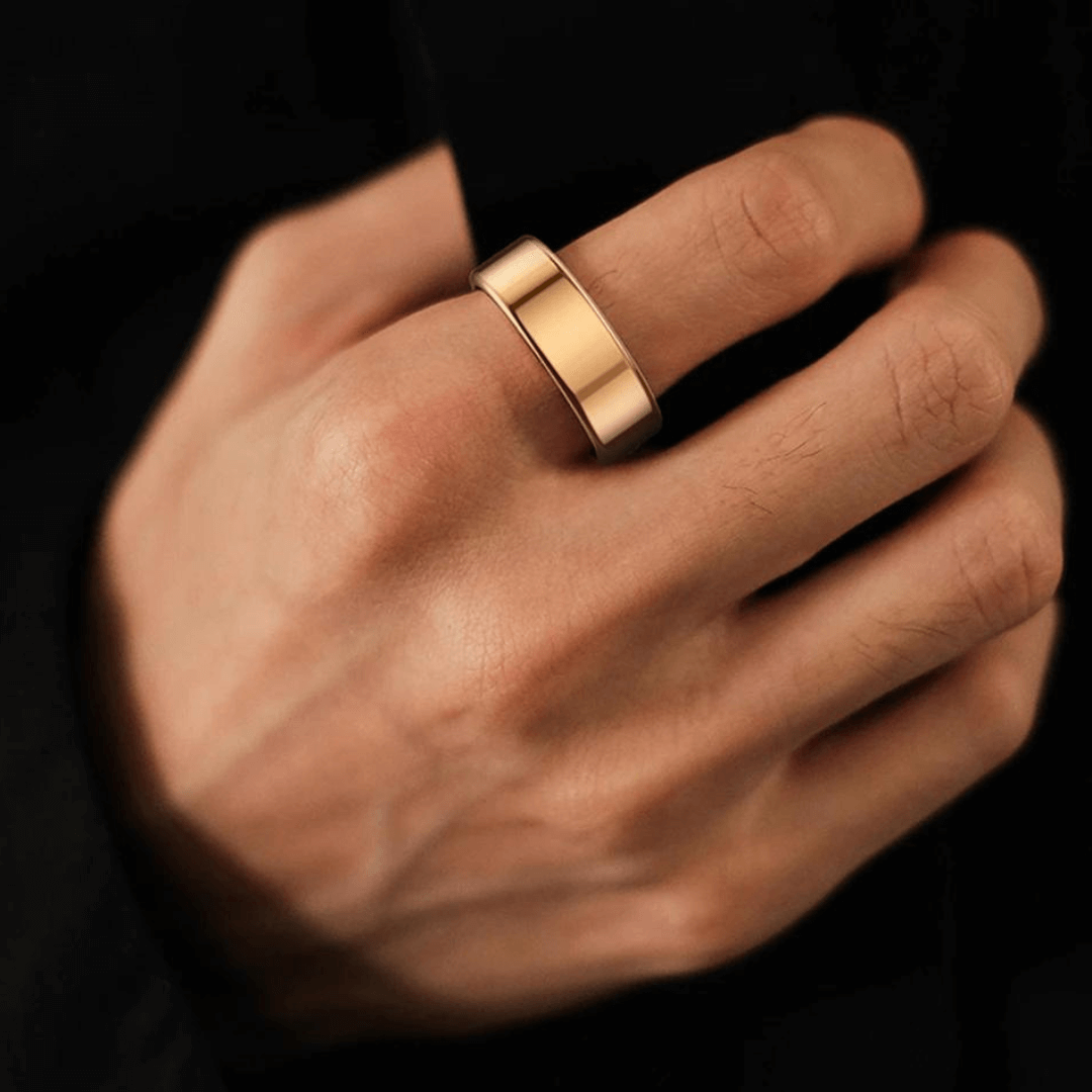 Unisex Tracker Ring with Minimalist Design