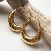 Vintage Gold Basket Earrings
