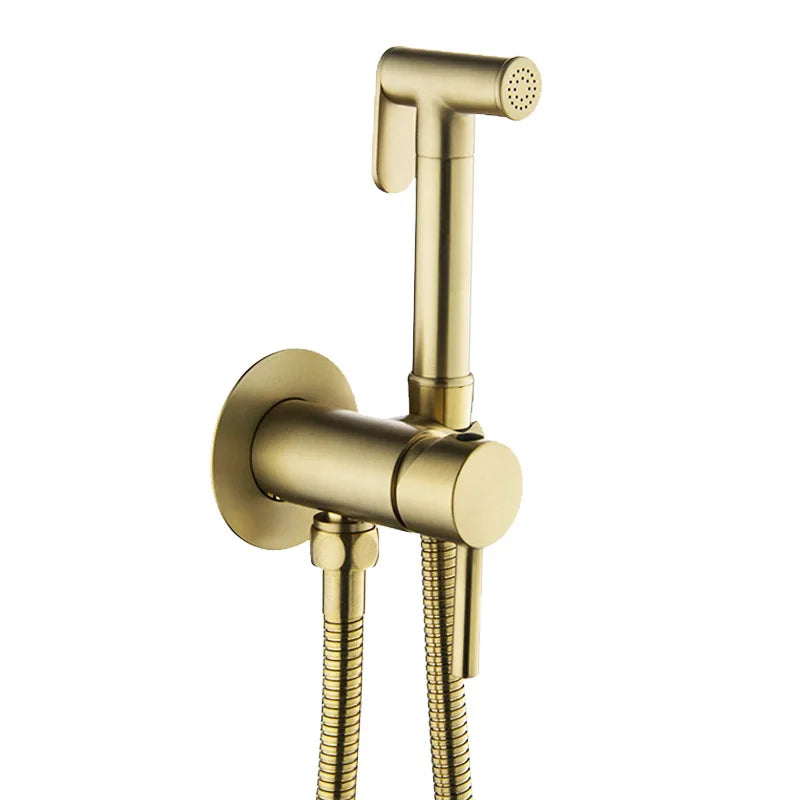 Wall-Mounted Bidet Sprayer Faucet Set