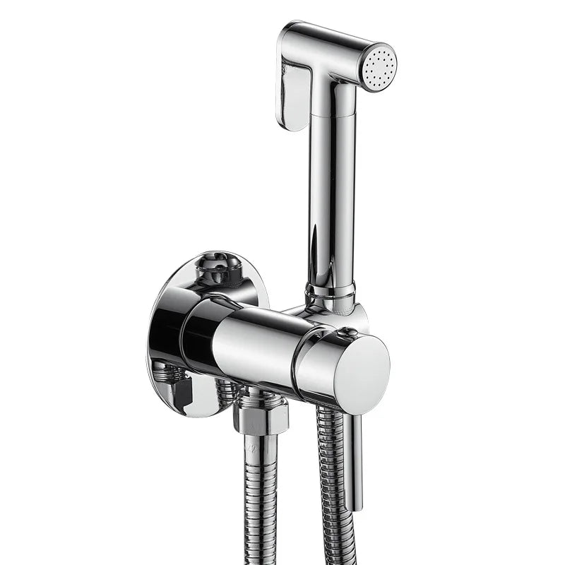 Wall-Mounted Bidet Sprayer Faucet Set