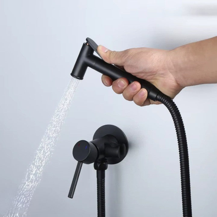 Wall-Mounted Bidet Sprayer Faucet Set