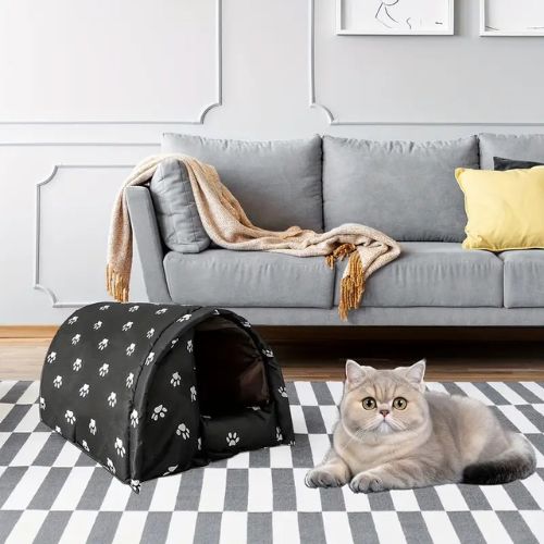 Maison extérieure imperméable et chaude pour chat
