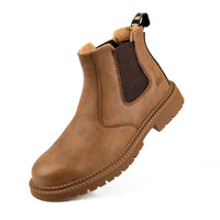 Bottes de travail imperméables en cuir