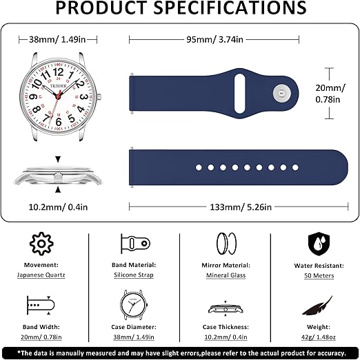 Montre infirmière étanche