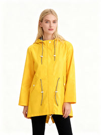 Manteau de transition imperméable à capuche