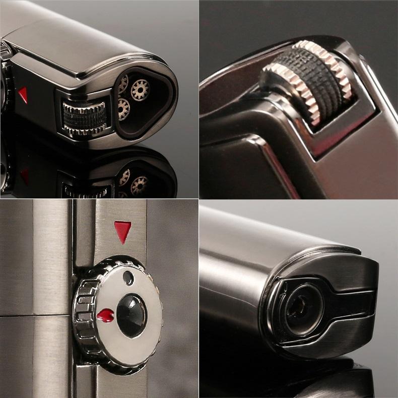 Windproof Triple Jet Flame Torch Lighter