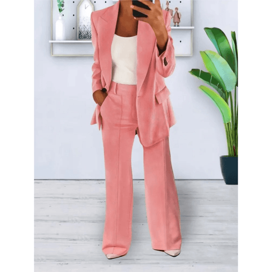 Women's 2-Piece Suit Blazer & Pants | Elegant Style & Comfort