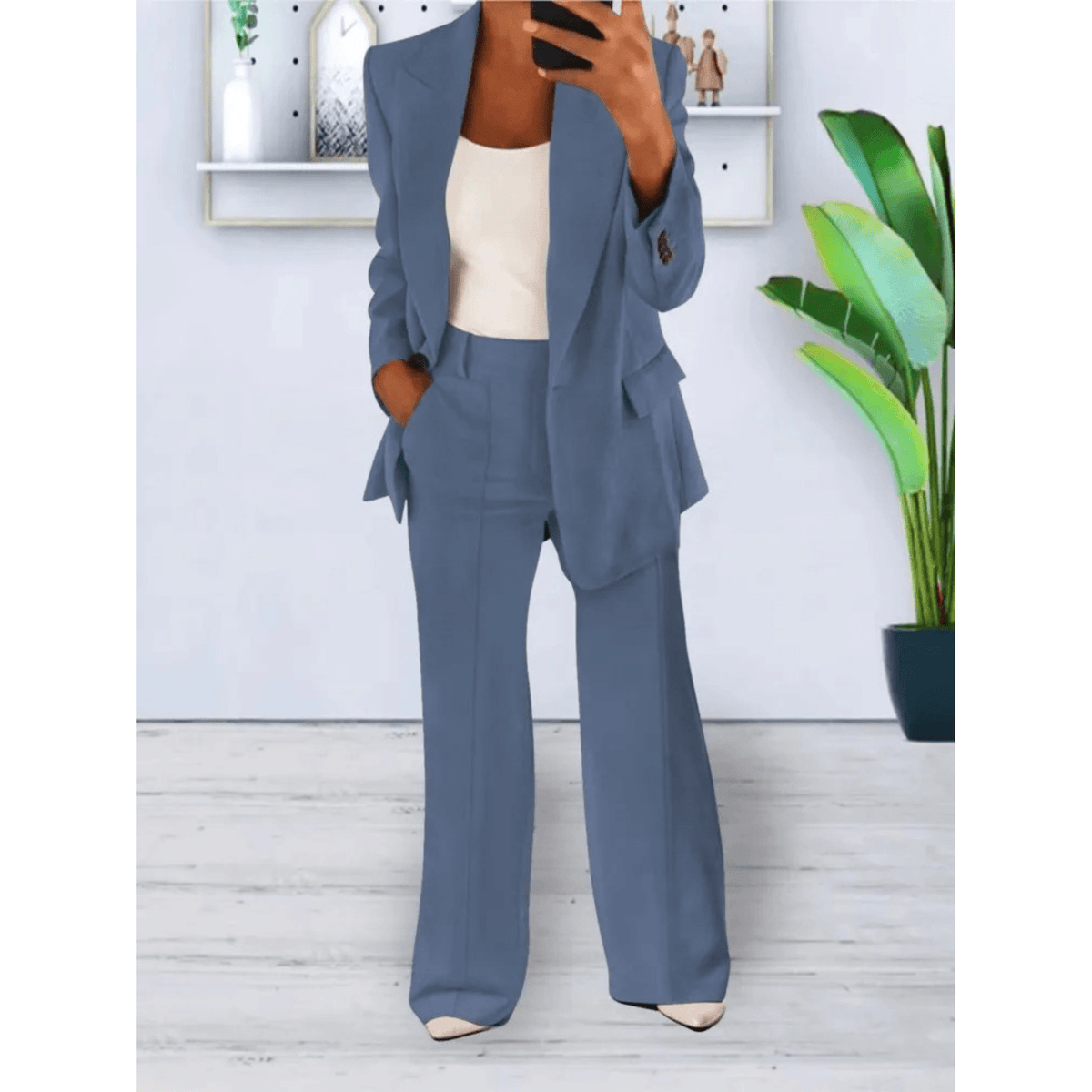 Women's 2-Piece Suit Blazer & Pants | Elegant Style & Comfort