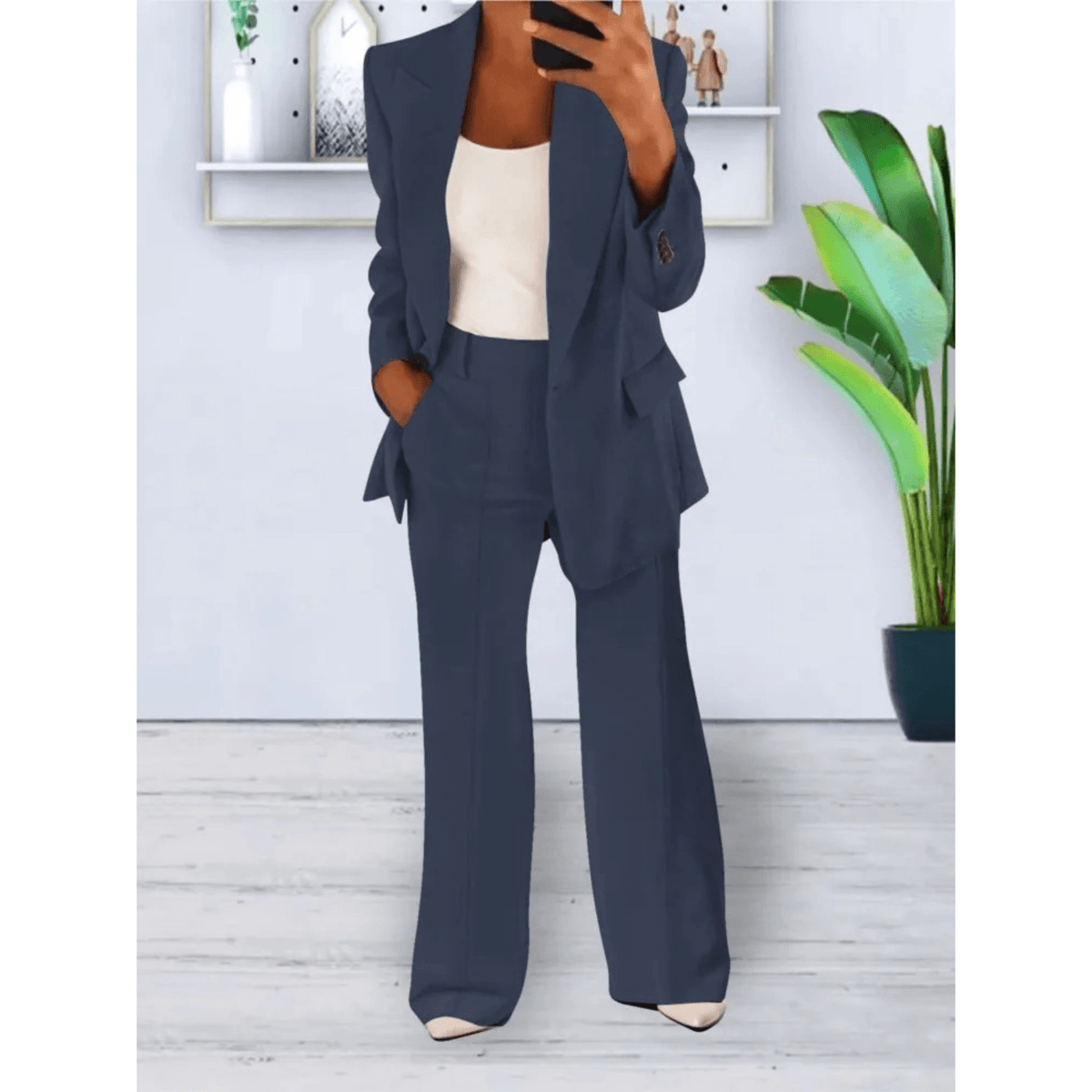 Women's 2-Piece Suit Blazer & Pants | Elegant Style & Comfort