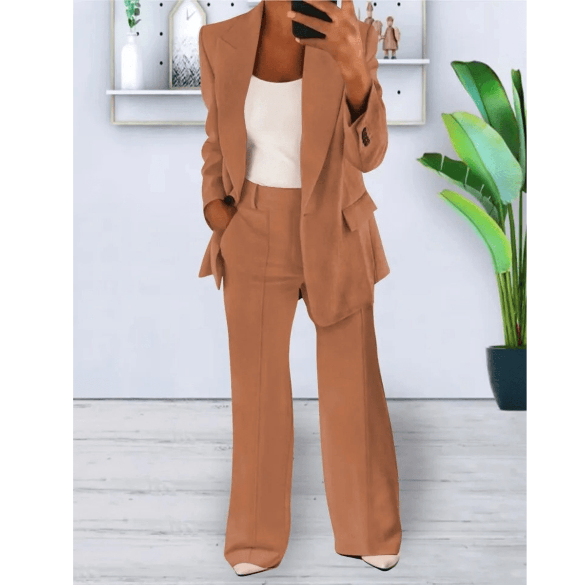 Women's 2-Piece Suit Blazer & Pants | Elegant Style & Comfort