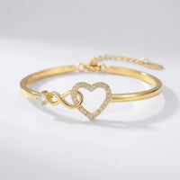 Women's Adjustable Infinity Heart Bracelet