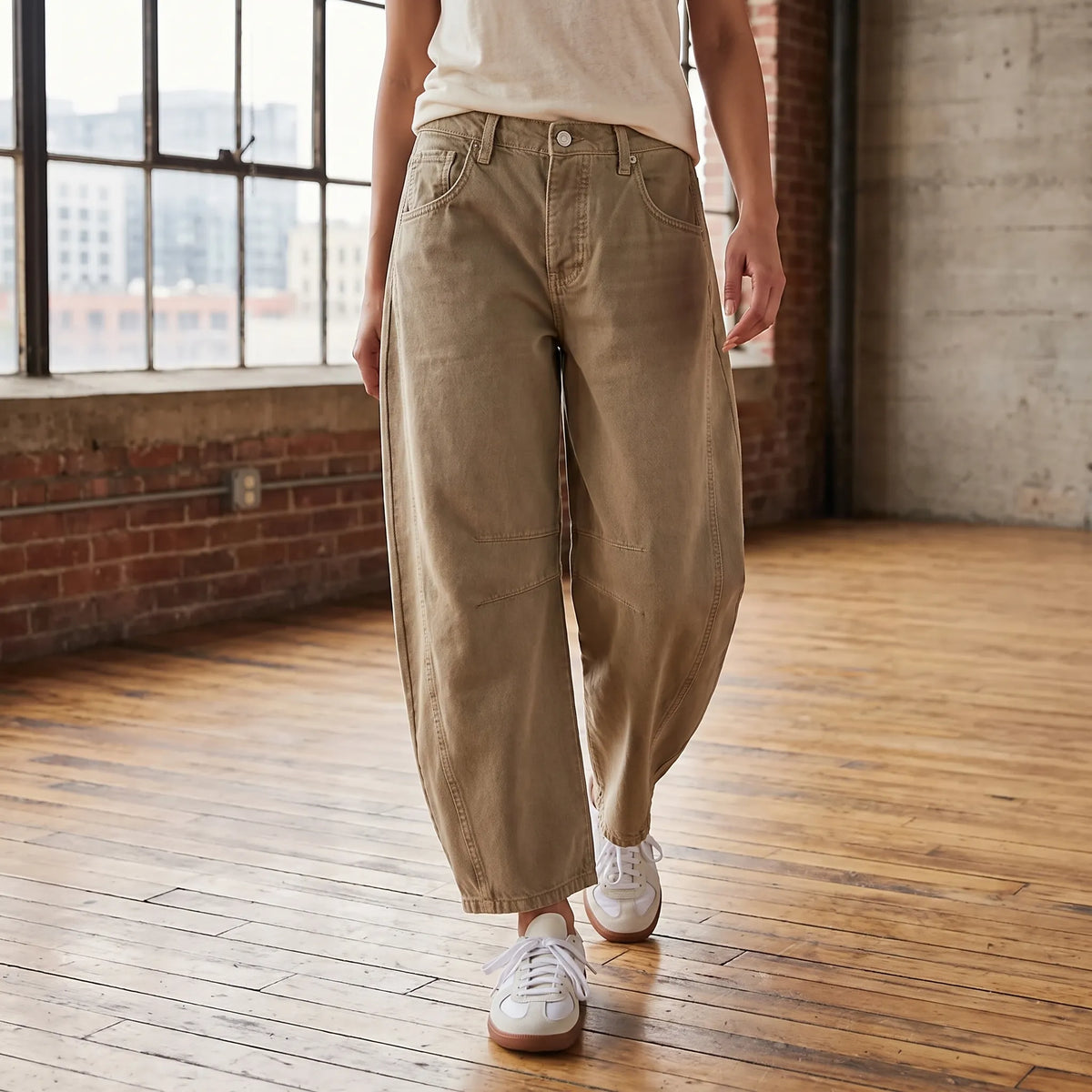 Women's Casual Barrel Jeans - Lorene