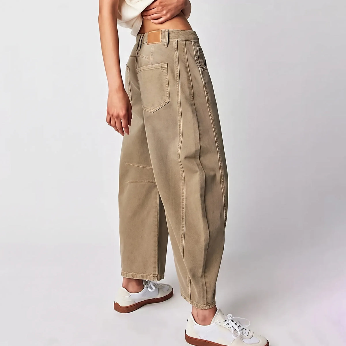 Women's Casual Barrel Jeans - Lorene