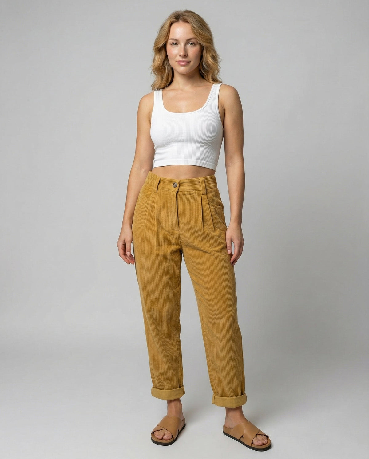 Women's Casual Comfort Corduroy Trousers