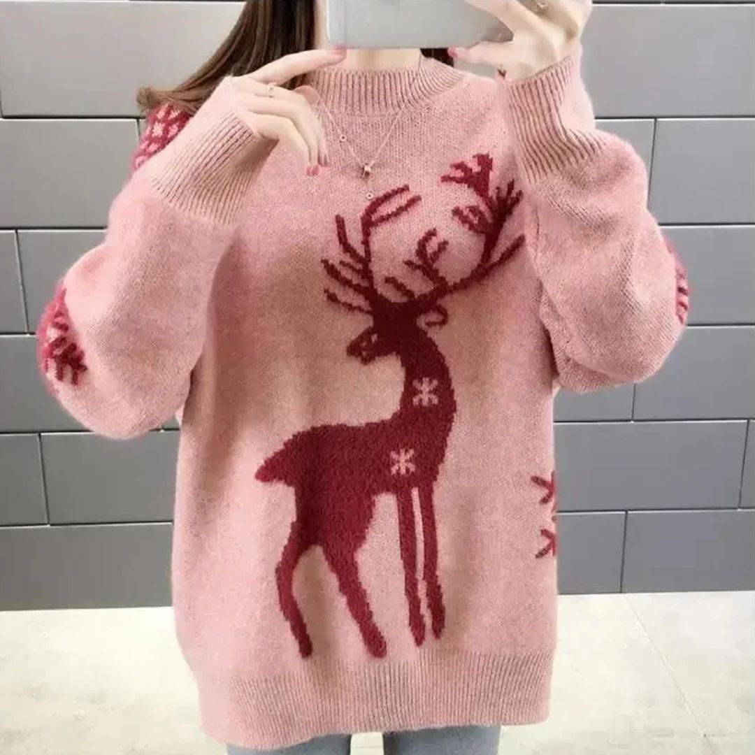 Pull de Noël confortable pour femme
